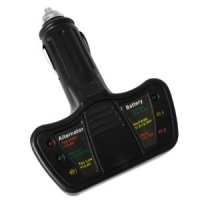 LED Car Battery Tester and Alternator Tester - Fits 12V Cigarette Lighter