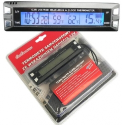 Termometrs digitālais iekša/āra, 12V ― AUTOERA.LV