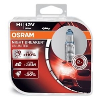 H1 55W Osram Night Braker UNLIMITED +110%, 12V
