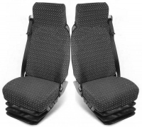 Seat covers set for SCANIA, VOLVO textile /seat inbroided