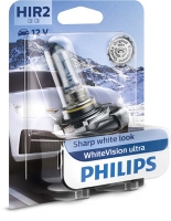 Pamatluktura spuldze (tuvas gaismas) - PHILIPS White Vision Plus HIR2, 55W, 12V