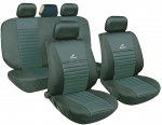 Poliester car seat cover set with zippers "Tango", graphite ― AUTOERA.LV
