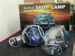 Additonal fog lamp set, 130x167x135mm /blue color glass ― AUTOERA.LV
