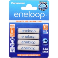 Lādējamas baterejas  - Panasonic Eneloop AAA 1.2V, 2450mAh, 4gb.