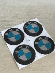 ALLOY WHEEL TRIM CENTRE CAP DECAL LOGO BMW 70MM ― AUTOERA.LV