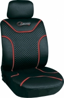 Poliester car seat cover "Classic", black/red 