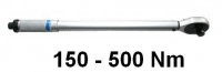 Pre-set torque wrench 3/4", 150-500Nm