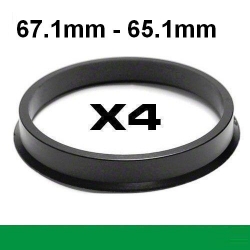 Центрирующее кольцо для алюминиевых дисков 67.1mm ->⌀65.0мм ― AUTOERA.LV