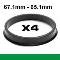Центрирующее кольцо для алюминиевых дисков 67.1mm ->⌀65.0мм