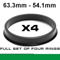 Spigot ring for alloy wheels 63.3mm ->54.1mm