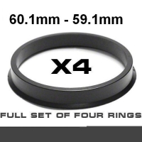 Центрирующее кольцо для алюминиевых дисков 60.1mm ->59.1мм