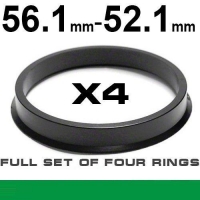 Wheel hub centring ring 56.1mm ->52.1mm