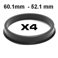 Wheel hub centring ring 60.1mm ->52.1mm