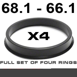 Центрирующее кольцо для алюминиевых дисков  68.1мм ->66.1мм ― AUTOERA.LV