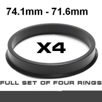 Центрирующее кольцо для алюминиевых дисков ⌀71.5mm ->⌀60.0mm