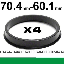 Центрирующее кольцо для алюминиевых дисков 70.4mm - 60.1mm ― AUTOERA.LV