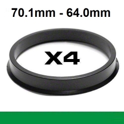 Центрирующее кольцо для алюминиевых дисков ⌀70.1m ->⌀64.0mm  ― AUTOERA.LV