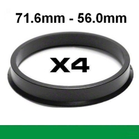 Центрирующее кольцо для алюминиевых дисков/⌀71.6mm ->⌀56.0mm