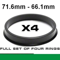Wheel hub centring ring  71.6mm ->66.1mm