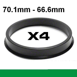 Центрирующее кольцо для алюминиевых дисков ⌀70.1mm ->⌀66.6mm ― AUTOERA.LV