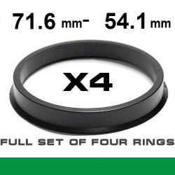 Центрирующее кольцо для алюминиевых дисков ⌀71.6mm ->⌀54.1mm ― AUTOERA.LV