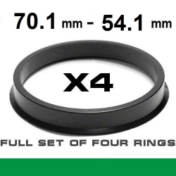 Wheel hub centring ring 70.1mm ->54.1mm ― AUTOERA.LV