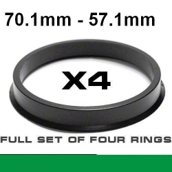 Центрирующее кольцо для алюминиевых дисков 70.1mm ->57.1mm ― AUTOERA.LV