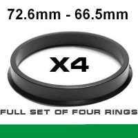 Центрирующее кольцо для алюминиевых дисков 72.6мм ->66.5мм