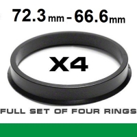Центрирующее кольцо для алюминиевых дисков 72.3мм->66.6мм