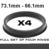 Центрирующее кольцо для алюминиевых дисков 73.1mm ->66.1mm