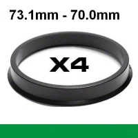 Wheel hub centring ring /⌀73.1mm ->⌀70.0mm