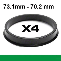 Центрирующее кольцо для алюминиевых дисков /d-73.1mm ->d-70.2mm ― AUTOERA.LV