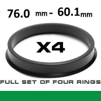 Wheel hub centring ring  76.0mm ->⌀60.1mm