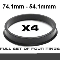 Центрирующее кольцо для алюминиевых дисков  74.1mm ->54.1mm