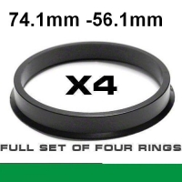 Центрирующее кольцо для алюминиевых дисков 74.1mm ->56.1mm