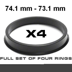Центрирующее кольцо для алюминиевых дисков  74.1mm ->73.1mm ― AUTOERA.LV