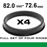 Центрирующее кольцо для алюминиевых дисков 82.0mm ->72.6мм