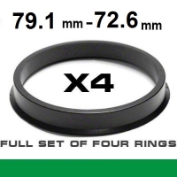 Центрирующее кольцо для алюминиевых дисков 79.1мм ->72.6мм