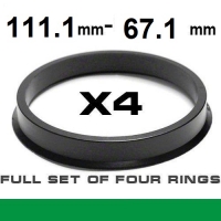 Центрирующее кольцо для алюминиевых дисков 111.1mm ->67.1mm