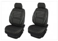 2x Front textile seat covers, universal fit  