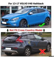 Mud flaps set Volvo V40 (2012-2017) /doesnt fit to car with plastic sideskirts 
