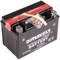 Moto battery Dynavolt AGM 8А, 12V  (+/-) with electolite
