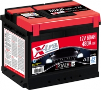 Авто аккумулятор X-EXTRA 60Ah, 480A, 12В (-/+)