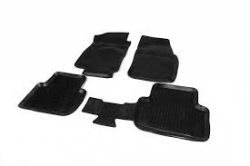 3D floor mats set for VW Tiguan (2016-2023), black ― AUTOERA.LV