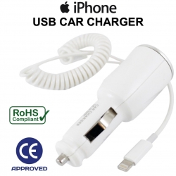 Авто зарядка для  Apple iPhone 5S/5C/6 Plus / 7 / 7 PLUS/8/X ; iPod Touch 5G ― AUTOERA.LV