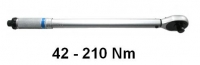 Dinamometriskā atslēga 1/2", 42-210Nm