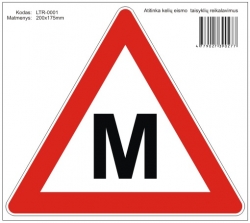 Sticker "M" (learning) ― AUTOERA.LV