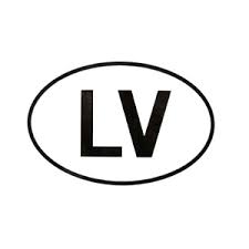 Sticker "LV"  ― AUTOERA.LV