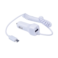 Universal 3.1A 12V DUAL USB Car Charger Adapter + Micro USB Charging Data Cable , 2.1A,  12V 