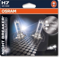 К-т ламп Osram Night breaker Unlimited Edition +110% H7 55W, 12В